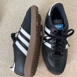 Adidas Samba Black White Sneakers golf shoes